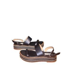 Gabriela Hearst Leather Embroidered Accent  Sandals size  38.5 euro